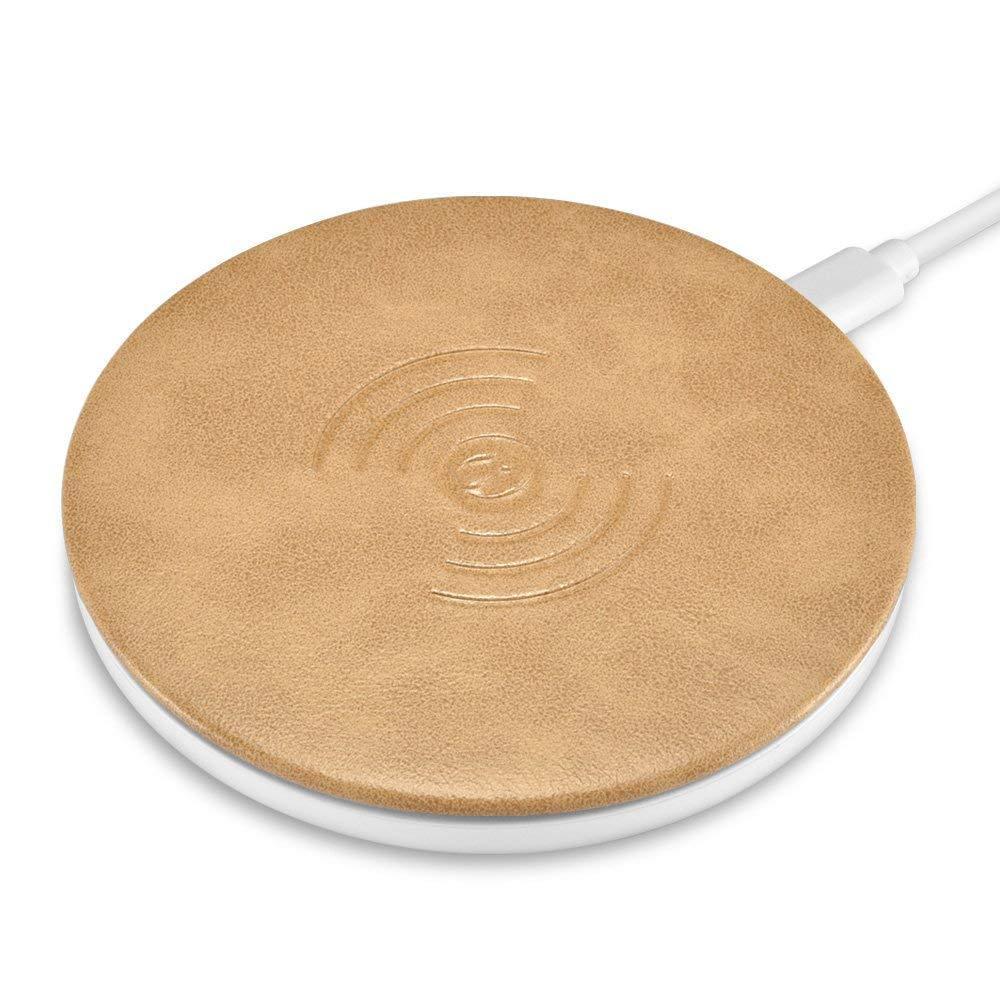 ICARER Microfiber Leather Fast Wireless Charging QX100 - Brown - Tech Goods