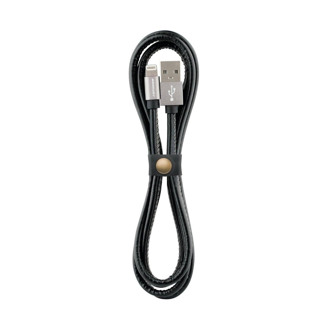 Merkury 1.5 m Deluxe Leatherette Lightning Cable with Aluminum Tips - Tech Goods