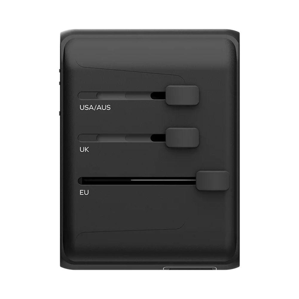 Momax 1-World PD35W 5 ports + AC Travel Adapter - Black - Tech Goods