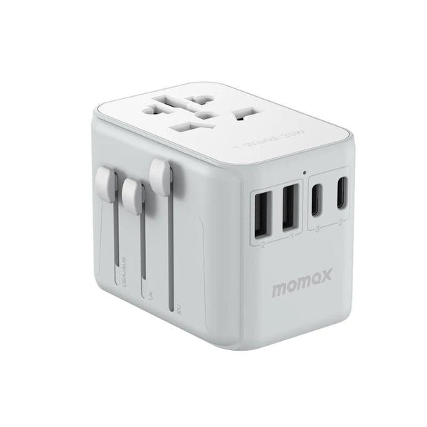 Momax 1-World PD35W 5 ports + AC Travel Adapter - White - Tech Goods