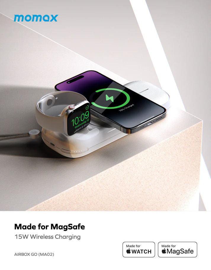 Momax Airbox Go Power Capsule with MagSafe - White - Tech Goods