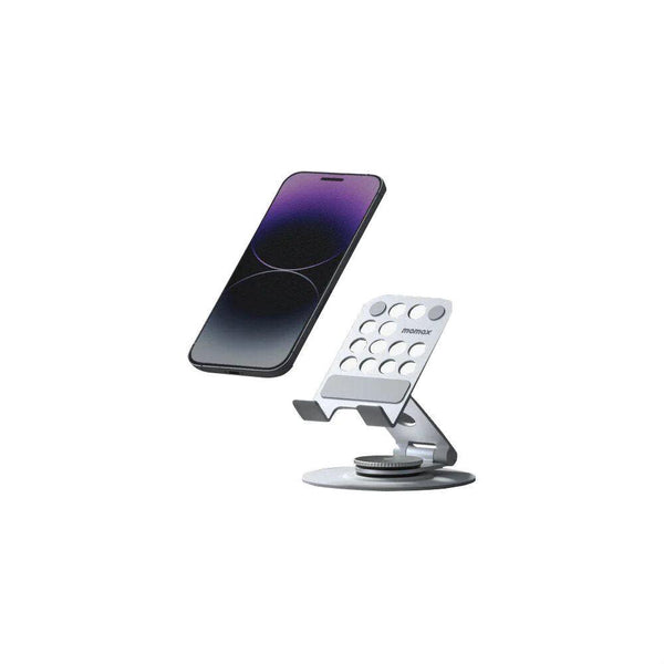 Momax Fold Stand Mila RotataBle Phone Stand - Silver - Tech Goods