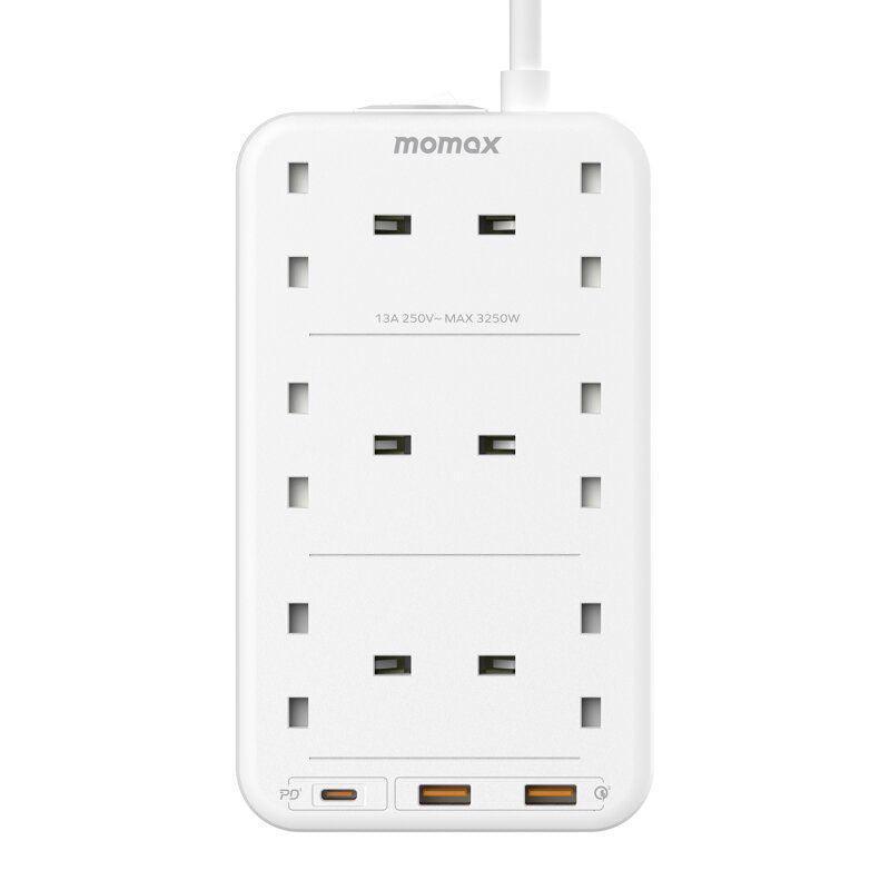 Momax One Plug PD 20W 6-Outlet Power Strip - White – Tech Goods