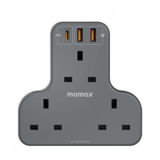 Momax OnePlug PD 20W 3 Outlet T-shaped Extension Socket - Grey – Tech Goods
