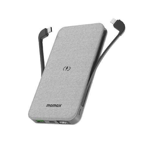 Momax Q.Power Touch 2Wireless Battery Pack 10000mAh - Light Grey - Tech Goods