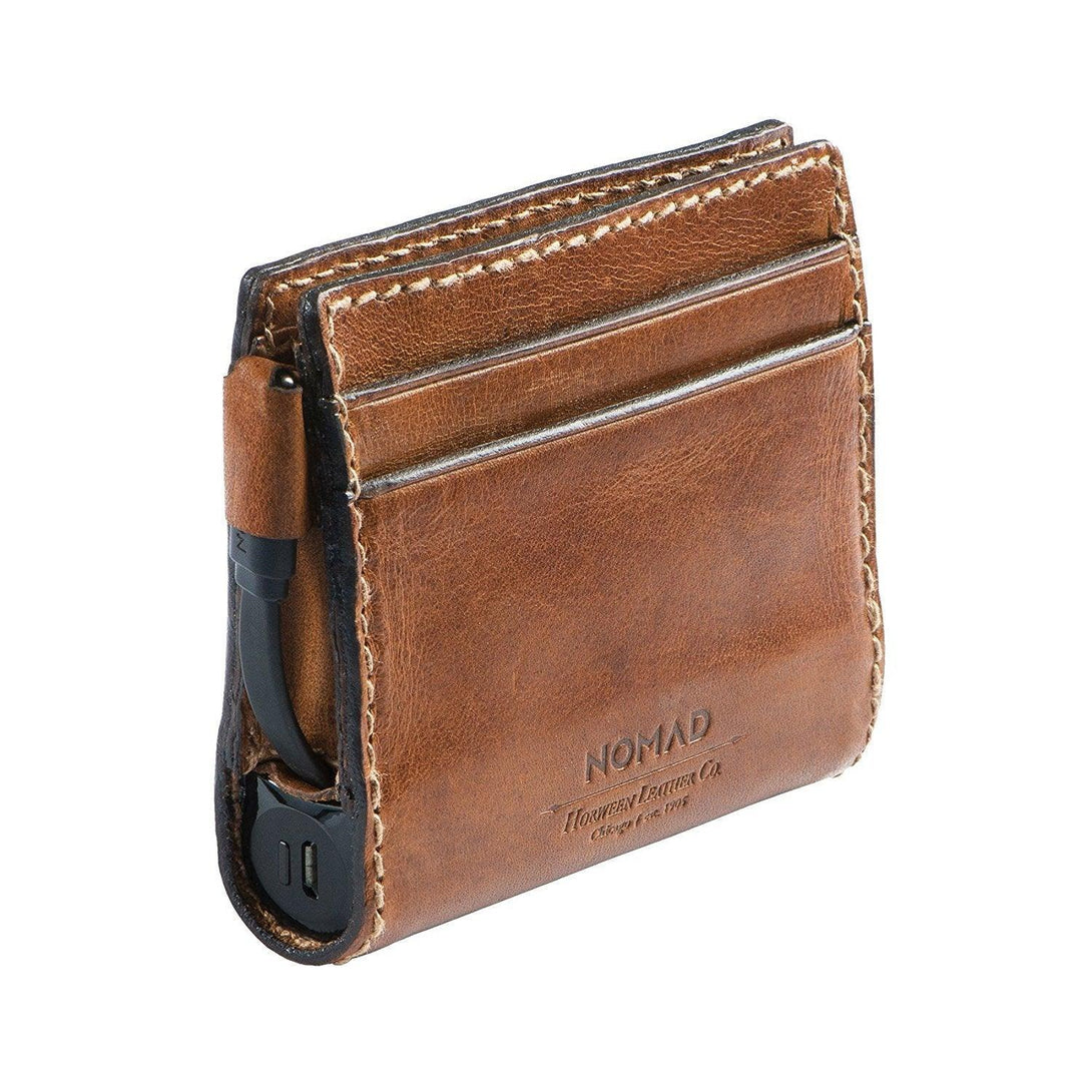 NOMAD Leather Wallet with Lightning Portable Battery - Tech Goods