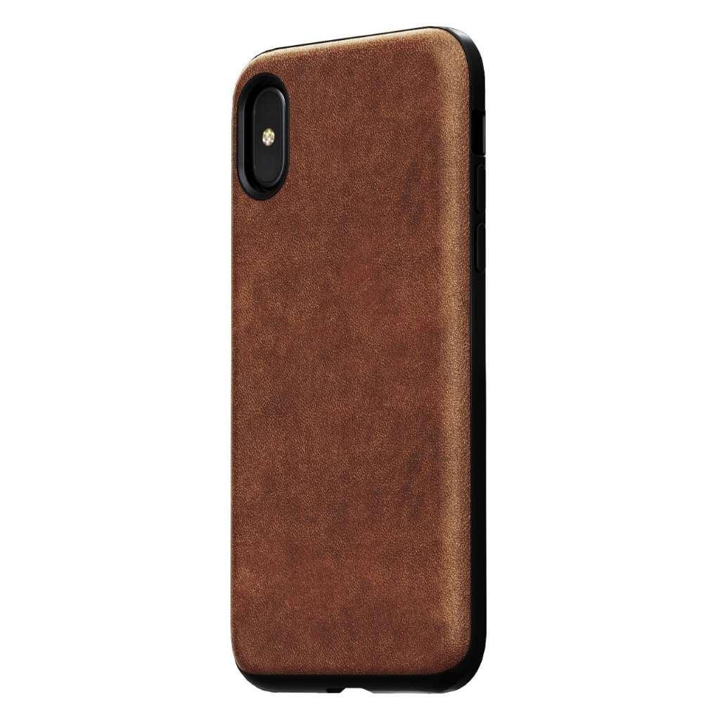 NOMAD Rugged Case Leather Rustic Brown for iPhone X / XS - Tech Goods