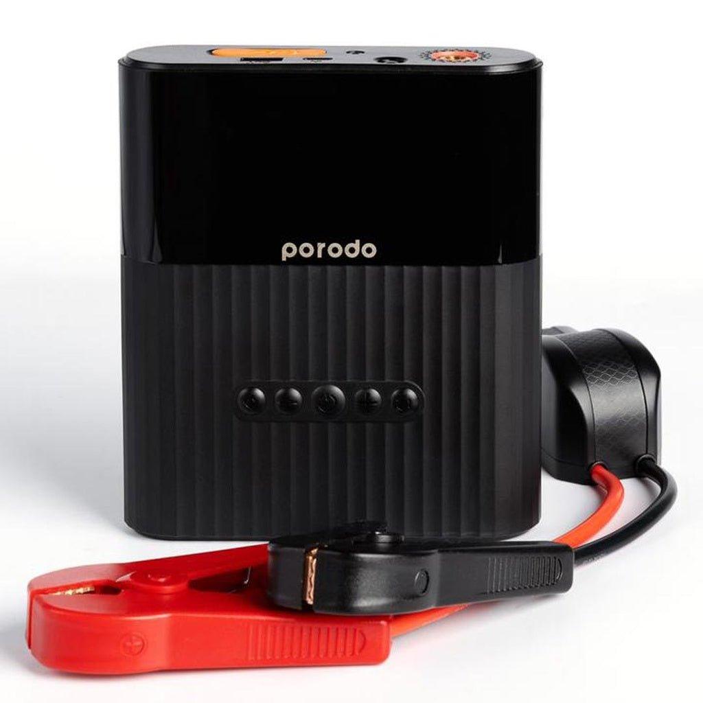 Porodo Multifunction Jump Starter and Air Pump 8800mAh - Black no - Tech Goods