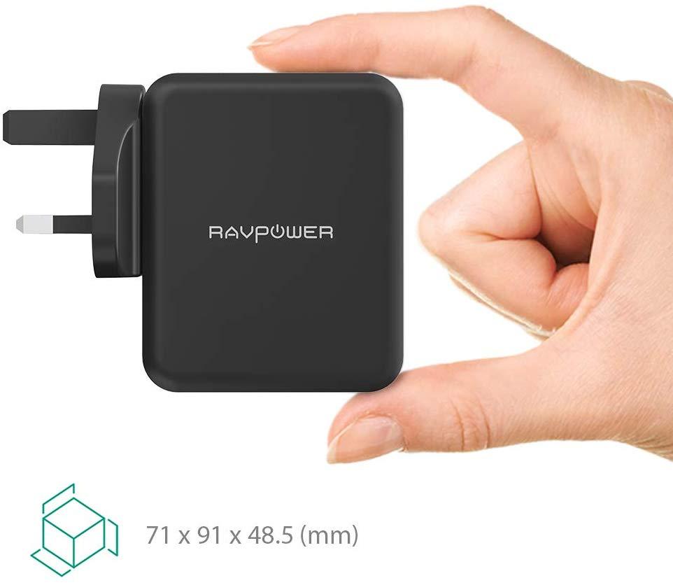 RAVPower Wall Charger 40W 4-Port UK iSmart - Black - Tech Goods