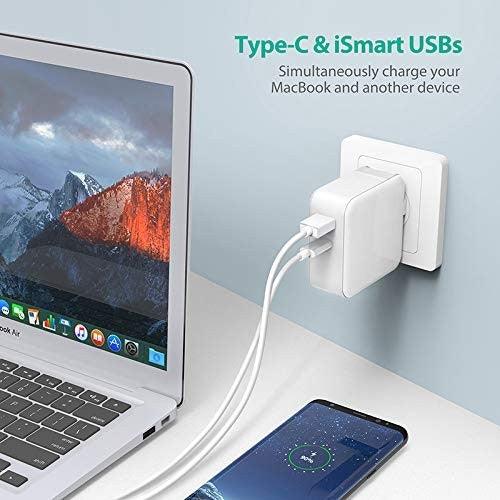 RAVPower Wall Charger COMBO 2-Pack (Wall Charger 36W+C-Lightning Cable 1m) - White - Tech Goods