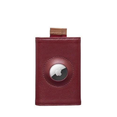 The Frenchie Co AirTag Ready Speed Wallet - Burgundy - Tech Goods