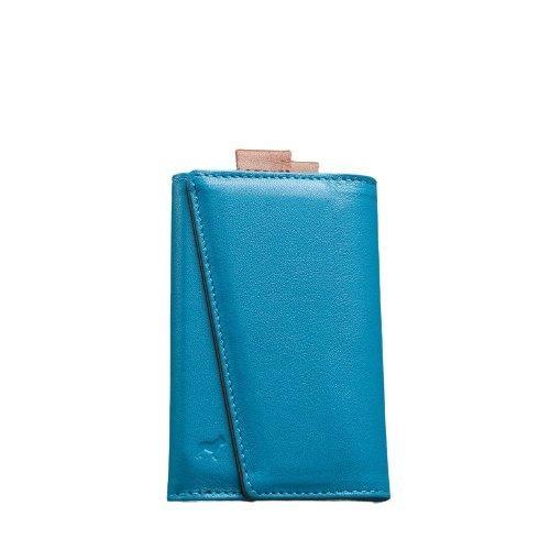 The Frenchie Co AirTag Ready Speed Wallet - Turquoise Tan - Tech Goods