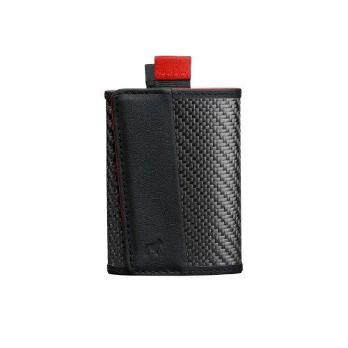 The Frenchie Co Carbon Fiber Ultra Slim Speed Wallet - Red Black - Tech Goods