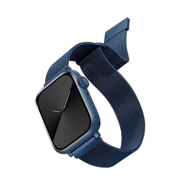 Uniq Dante Milanese Mesh Steel Strap for Apple Watch 42/44/45mm - Cobalt Blue - Tech Goods