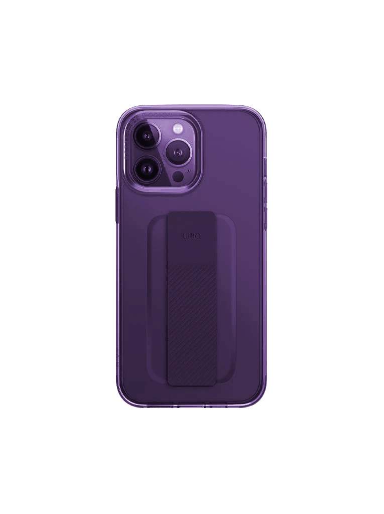 Uniq Hybrid Heldro Mount Series for iPhone 14 Pro - Fig Purple - Tech Goods