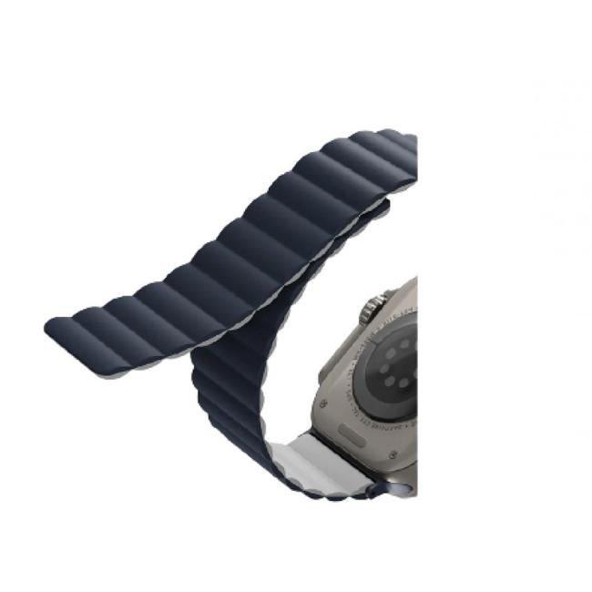 Uniq Revix Reversible Magnetic Apple Watch Strap 49/45/44/42mm - Storm Blue / Chalk Grey - Tech Goods