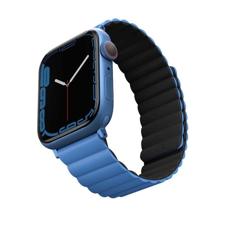 Uniq Revix Reversible Strap for Apple Watch 38/40/41mm - Caspian Blue / Black - Tech Goods