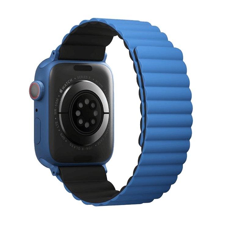 Uniq Revix Reversible Strap for Apple Watch 38/40/41mm - Caspian Blue / Black - Tech Goods