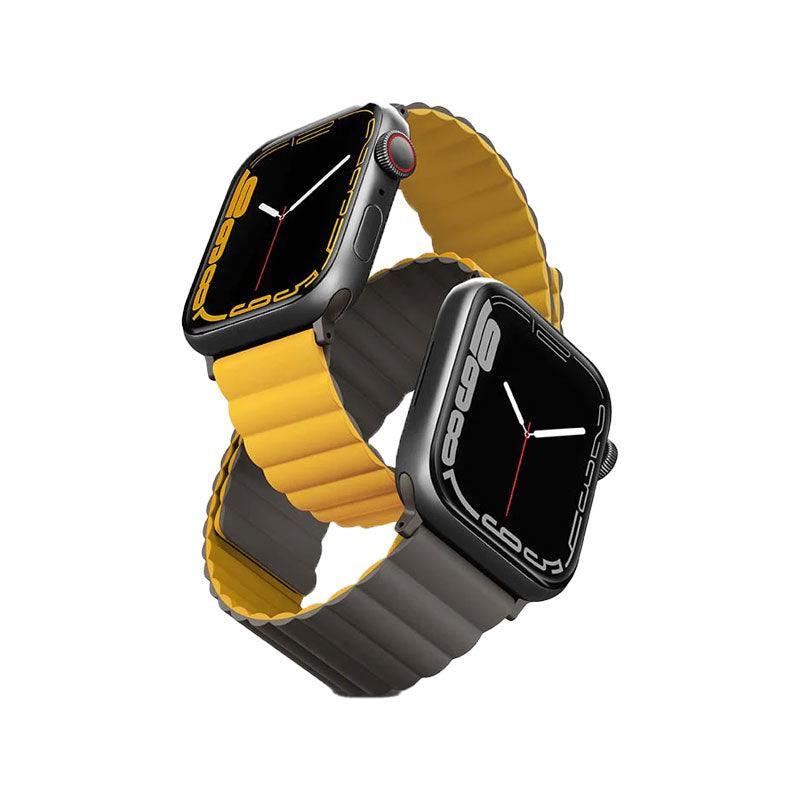 Uniq Revix Reversible Strap for Apple Watch 42/44/45mm - Mustard / Khaki - Tech Goods