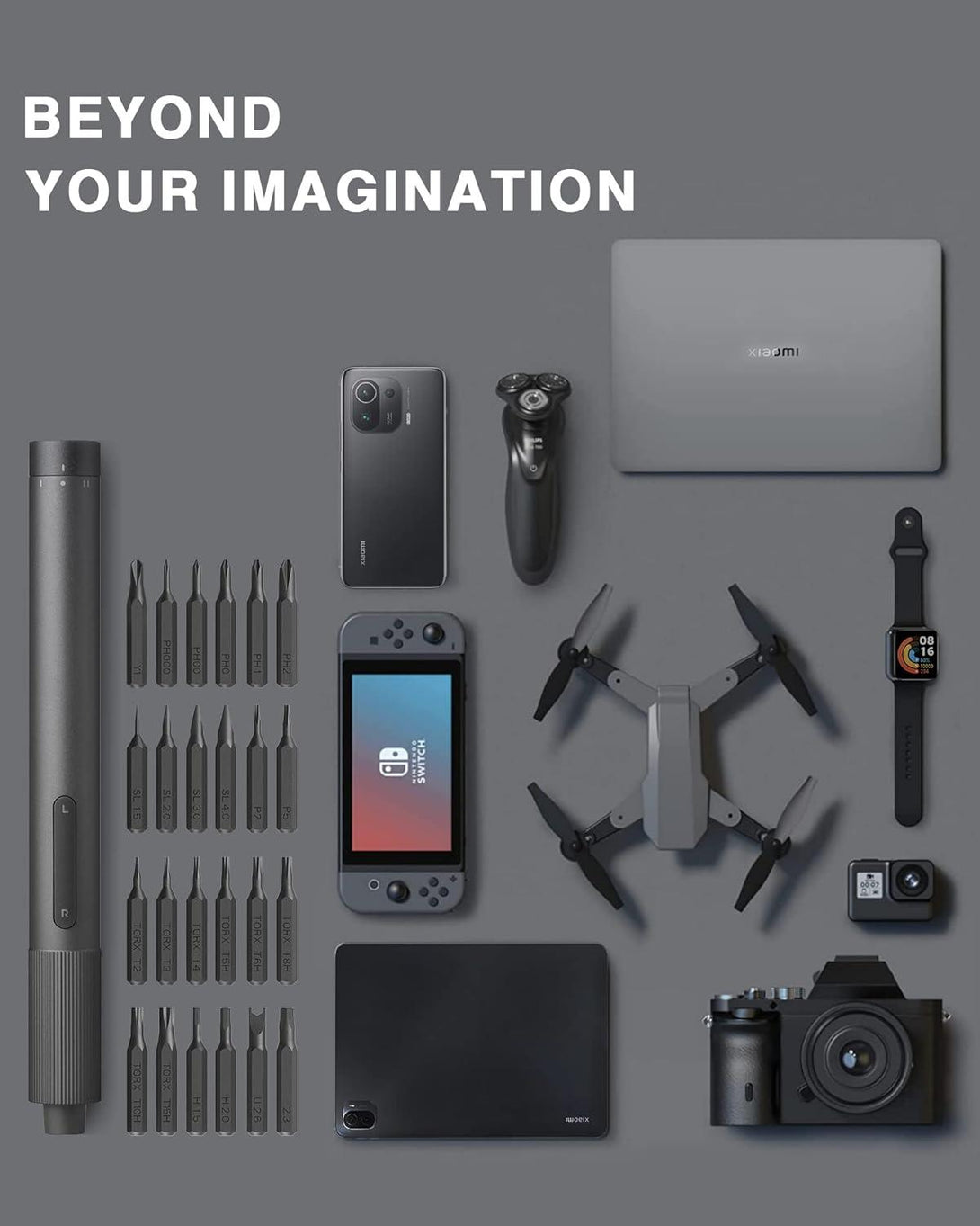 Xiaomi Electric Precision Screwdriver - Gray - Tech Goods